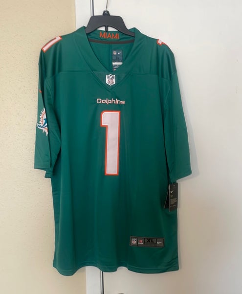 Brand New Miami Dolphins Tua Tagovailoa Jersey Size - XL With Tags