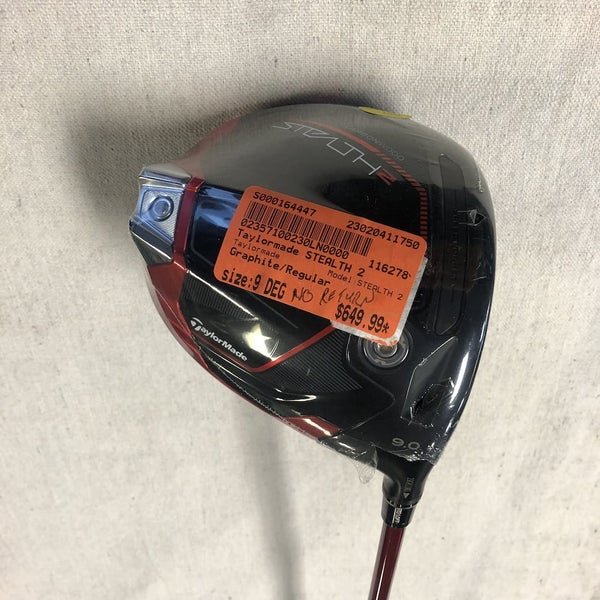 Taylormade Stealth 2 9.0 Degree Driver W Fujikura Speeder Nx 50-r