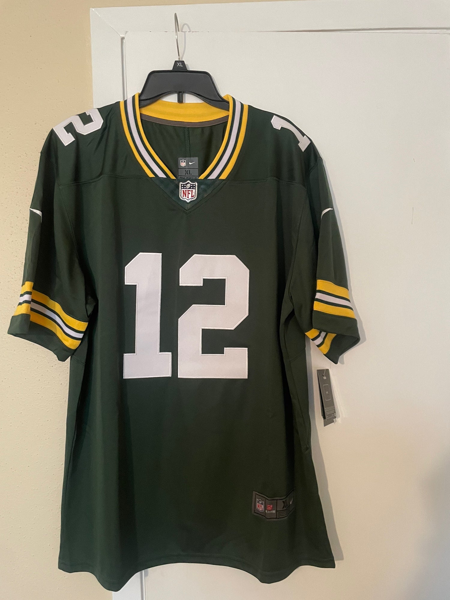 Men’s Majestic NFL Packers jersey #12 Rodgers, Green mesh XL | SidelineSwap