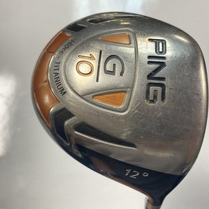 Used Ping G10 12.0 Degree Regular Flex Graphite Shaft Drivers