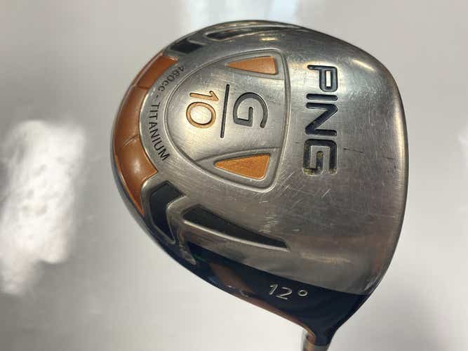 Used Ping G10 12.0 Degree Regular Flex Graphite Shaft Drivers