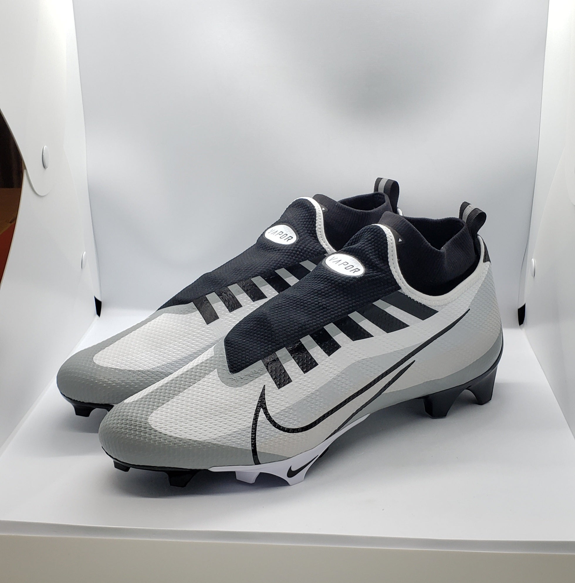 Nike Vapor Edge Elite 360 Premium Platinum Football Cleats CI5635-001 Size  13.5