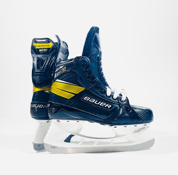 New Bauer Supreme Ultrasonic Pro Stock Skates - Size R=6.75 / L=6.75 (EE/A)