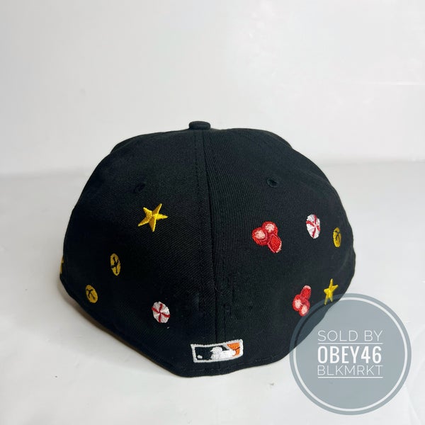 New Era 59FIFTY MLB All Over Logo Fitted Hat Black