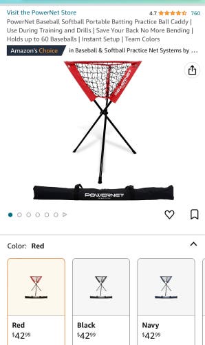 PowerNet Baseball Softball Practice Ball caddy