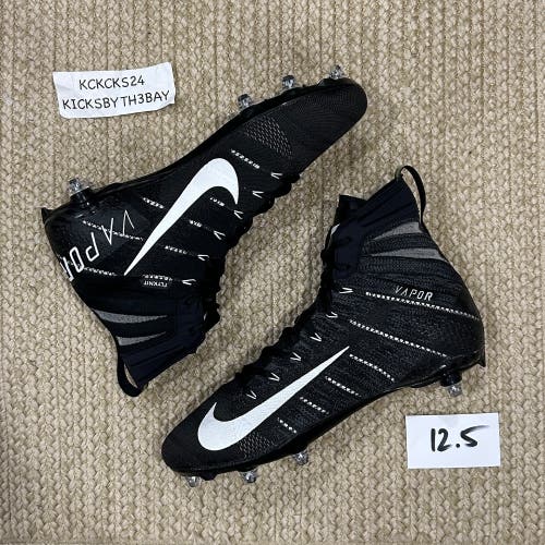 Nike Vapor Untouchable 3 Elite D Football Cleats Black BV6699-001 Mens size 12.5