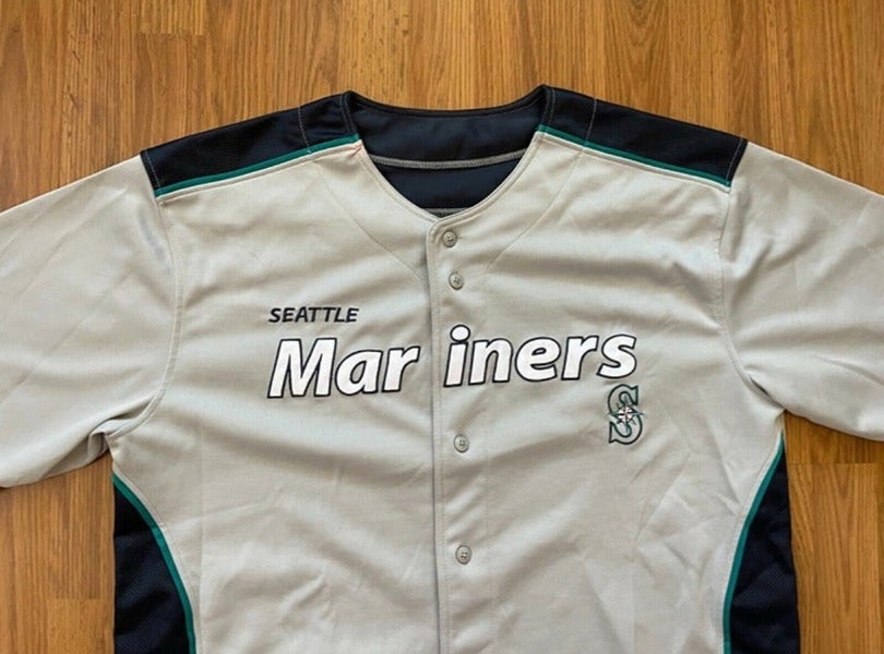 Seattle Mariners dri fit Button Up Baseball Jersey