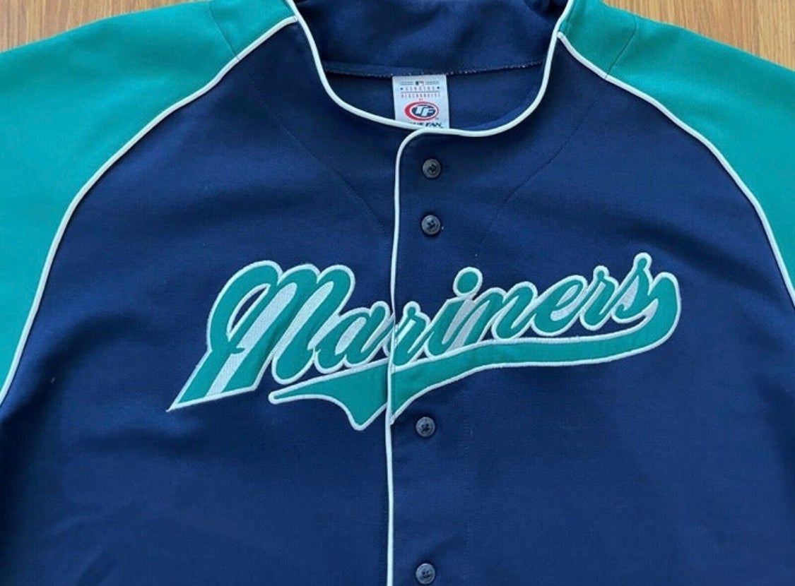 Vintage 1999 Seattle Mariners MLB True Fan Baseball Jersey / 