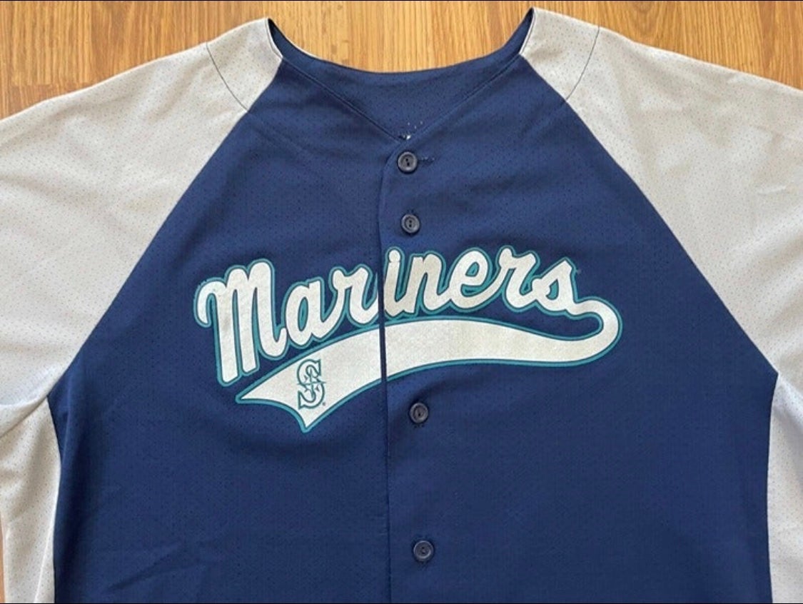 Starter Seattle Mariners Baseball Jersey Size Large