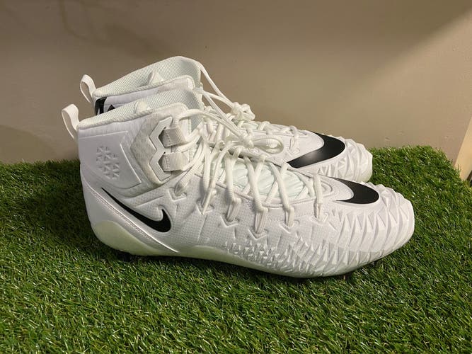 Nike Force Savage Pro TD Football Lineman Cleats White AJ6605-101 Size 16 NEW