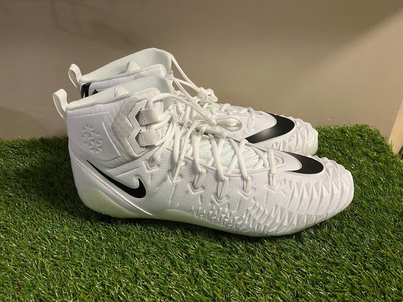 Sold* Nike Force Savage Pro TD Football Lineman Cleats White  display picture 2