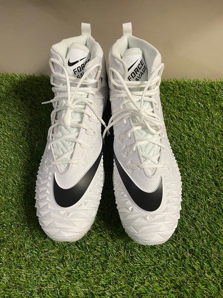 Sold* Nike Force Savage Pro TD Football Lineman Cleats White  display picture 2