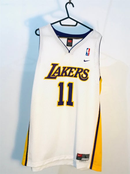 Jerry West Los Angeles Lakers Jersey Mens Large NBA Hardwood Classics White