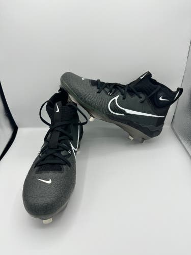 Nike Alpha Huarache NXT Black Metal Baseball Cleats DJ6517-010 Men’s 9