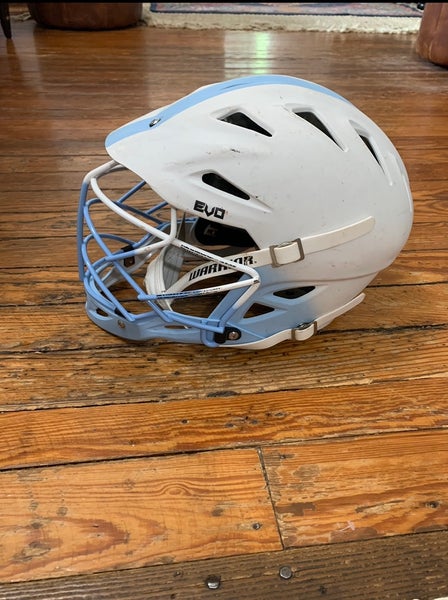 Warrior Evo Helmet - White with Light Blue
