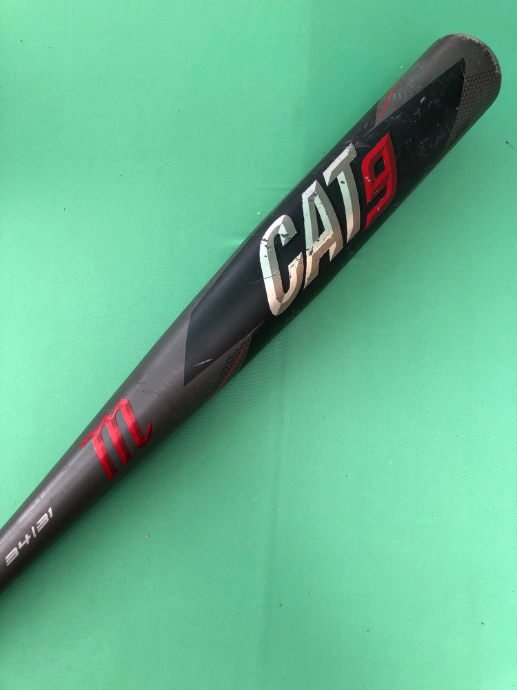 Used BBCOR Certified 2021 Marucci CAT 9 (34") Alloy Baseball Bat - 31OZ (-3)