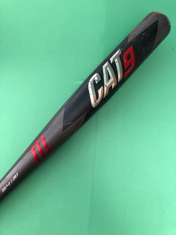 Used BBCOR Certified Marucci CAT 9 (34") Alloy Baseball Bat - 31OZ (-3)