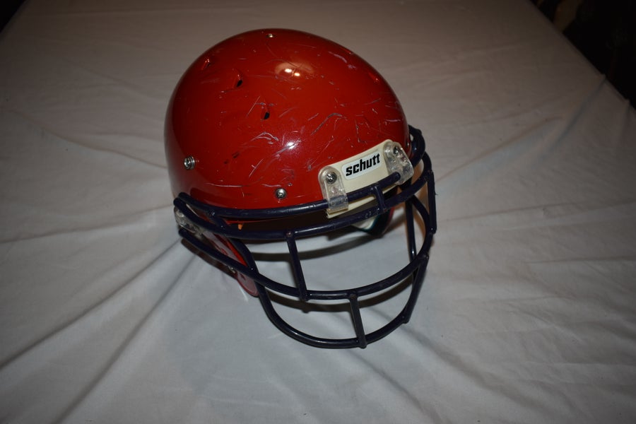 Schutt Youth Recruit Hybrid Football Helmet w/D30, Red, Medium