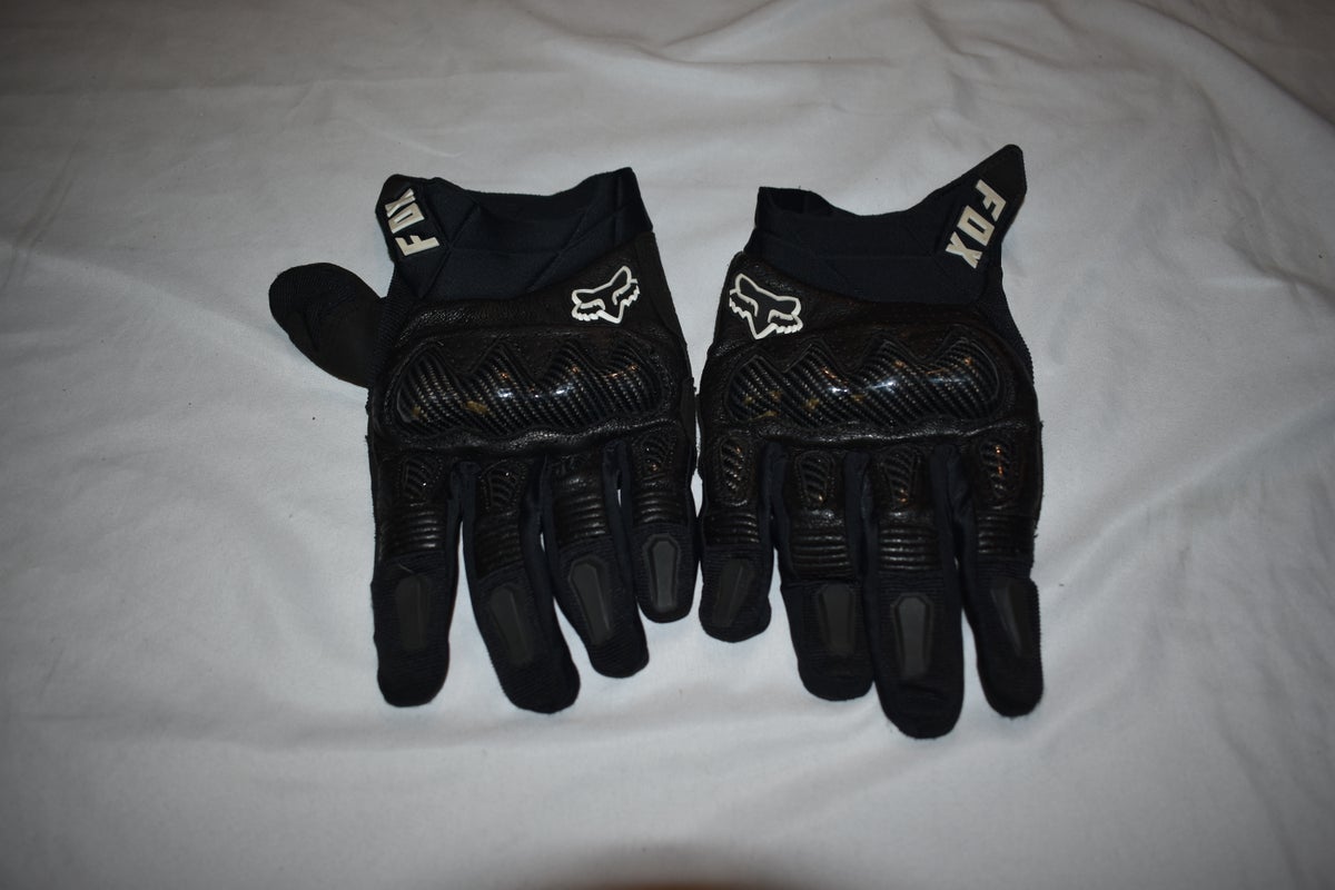 FOX Racing Motocross Gloves, Black, Adult XL - Great Condition!