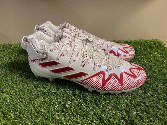 *SOLD* Adidas Freak 22 Football Cleats GZ3871 White Red Men's Size 11 NEW