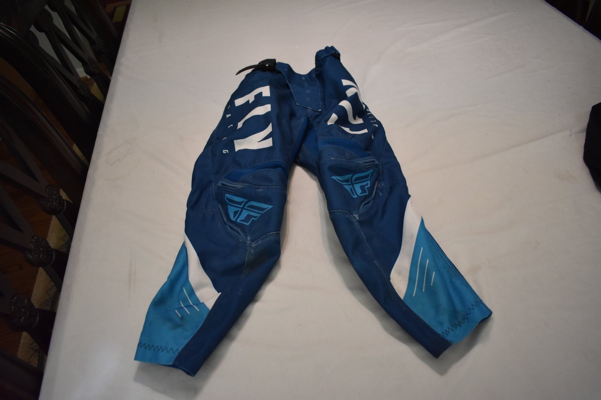 Fly Racing F-16 Motocross Race Pants, Blue, Size 18