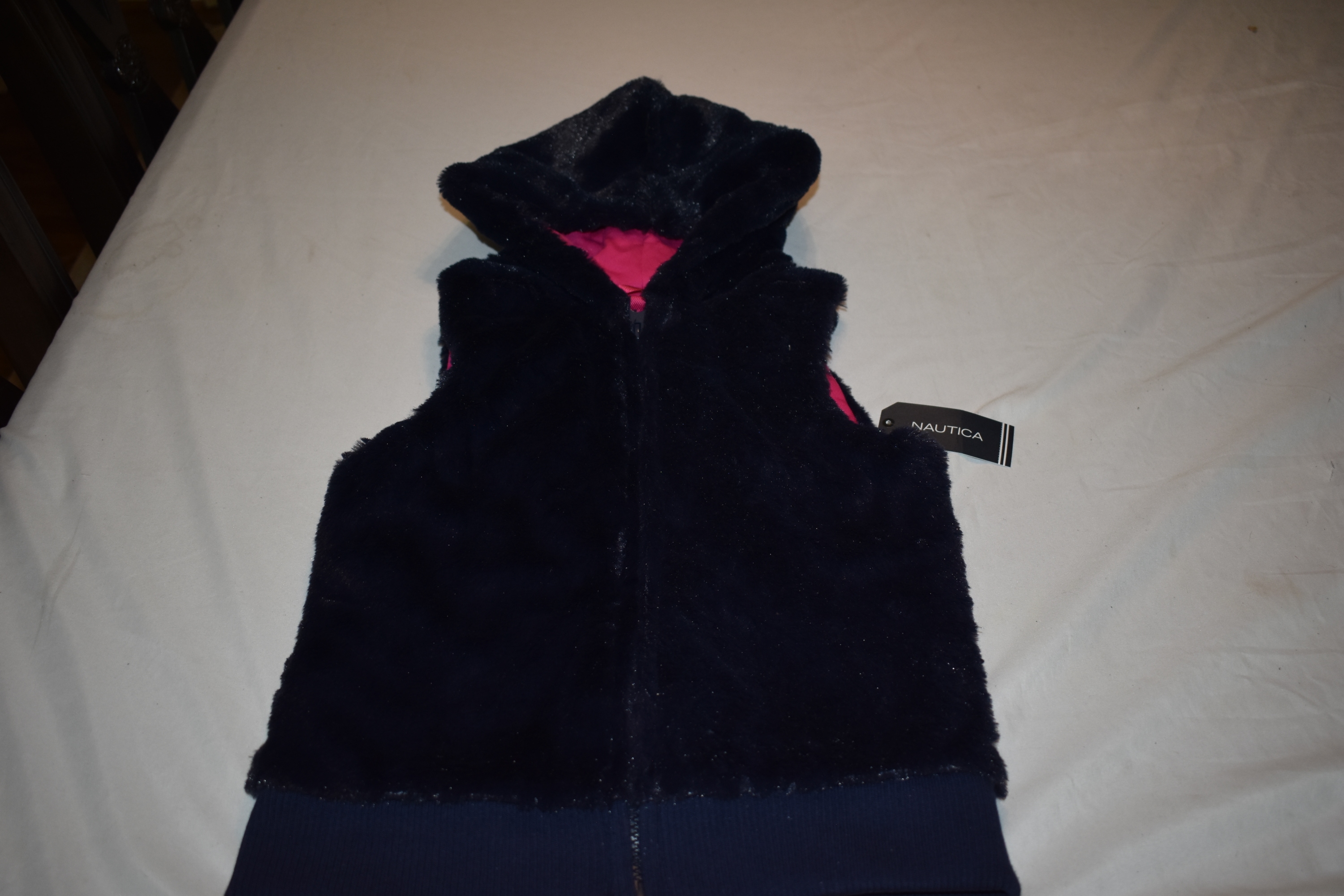NEW -Nautica Hooded Vest, Youth Size 8