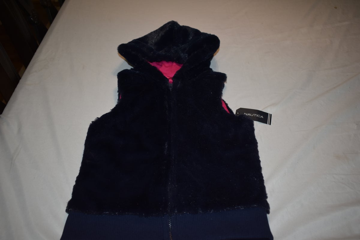NEW -Nautica Hooded Vest, Youth Size 8