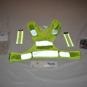 NEW - Tack 3M Reflective Yellow Safety Vest Kit