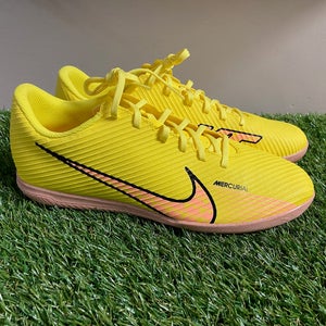 Nike Mercurial Vapor 15 Club IC Indoor Soccer Shoes Yellow DJ5969-780 Men's 10