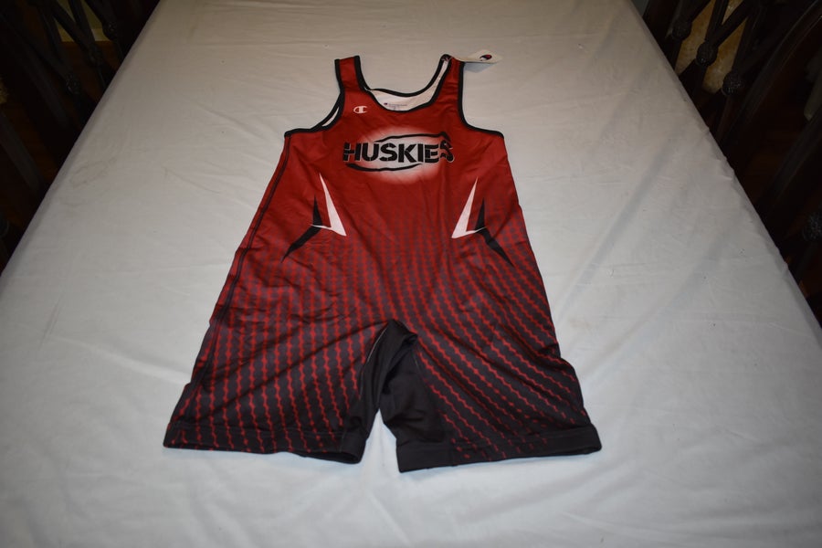 NEW - Champion Athletics Huskies Wrestling Singlet, Medium