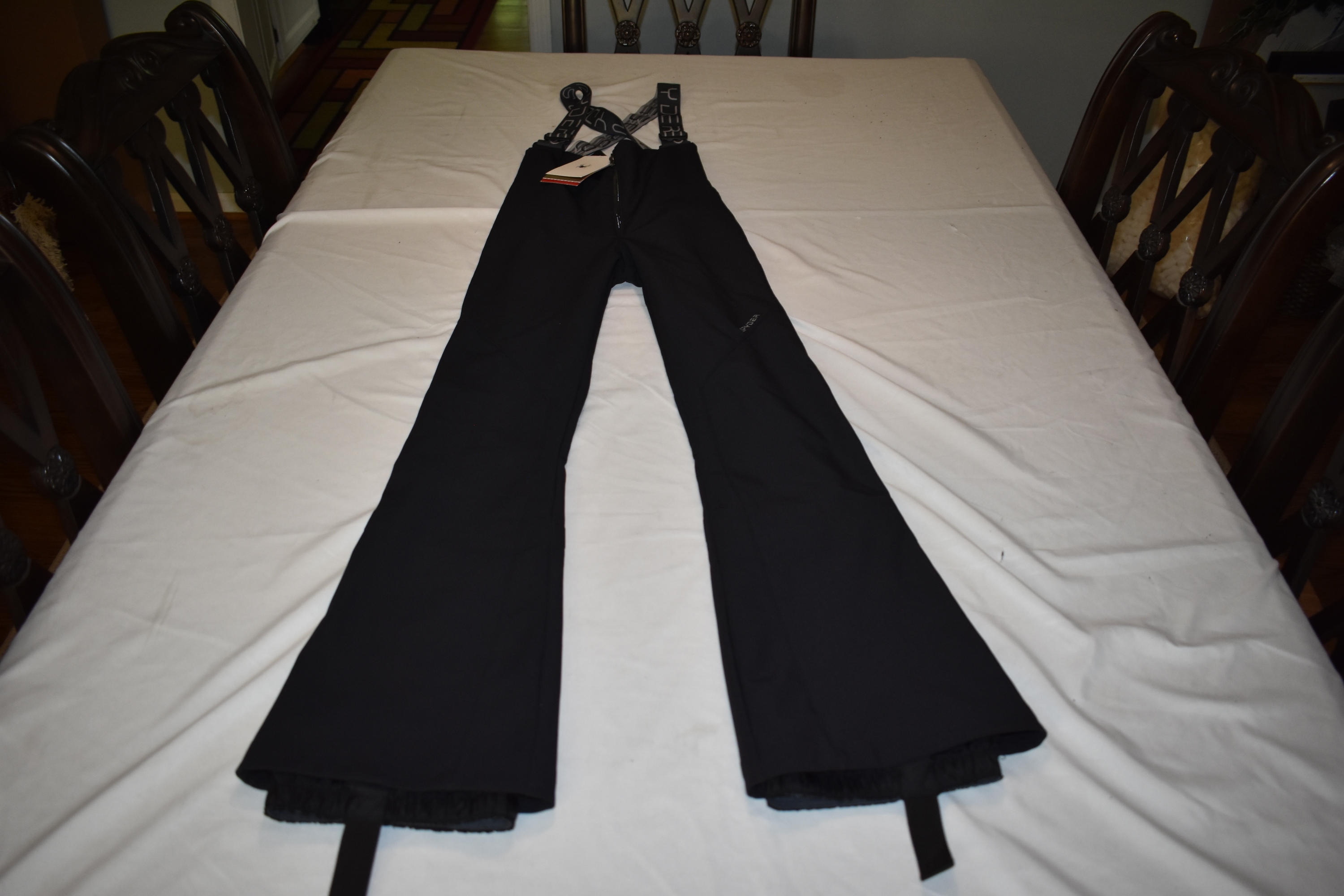 NEW - Spyder Gold Level Soft Shell Ski Bib Pants w/Suspenders, Black, Women's Size 2