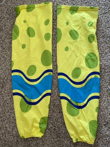 SpongeBob Night Pro stock Hockey socks size 32/L