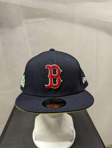 NWS Boston Red Sox Citrus Pop New Era 59fifty 7 3/4 2004 World Series Sidepatch