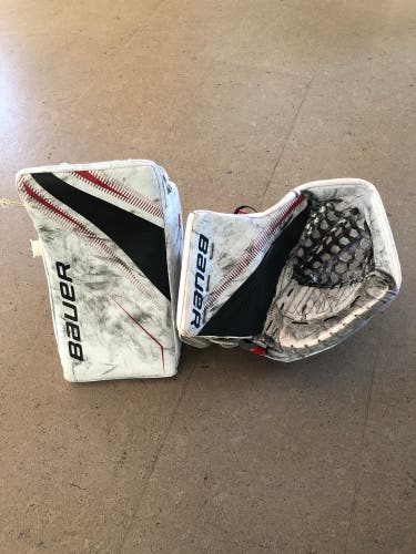 Bauer 2S Pro Glove Blocker Used Regular Cam Ward Pro Stock
