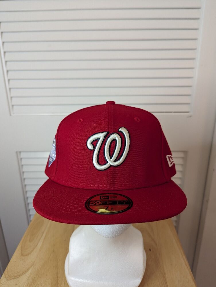 Men’s Washington Nationals Red Mixed Font 9Fifty Snapback Hats