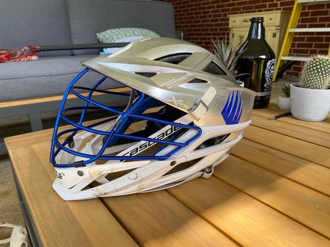 Used IMG Academy XRS Helmet in matte chrome