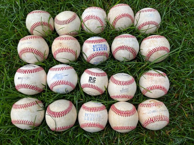 Used Leather Baseballs 20 Pack - Very Good Condition