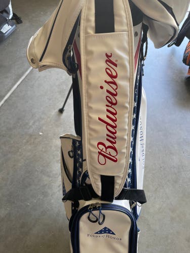 Leather American Flag Golf Bag