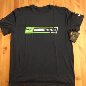 NWT men's large Nike Seattle Seahawks dri-fit legend sideline logo Tee-shirt