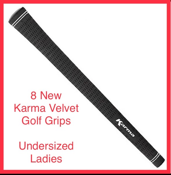 New! Karma Velvet/Velour Golf Grips 8 Pack Undersized/Ladies