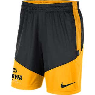 NWT nike Men's size large Nike team performance knit Shorts Iowa Hawkeyes NCAA on field
