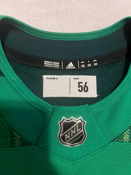 New Jersey Devils St. Patty's Day Warm-Up MiC Size 56 Adidas Jersey