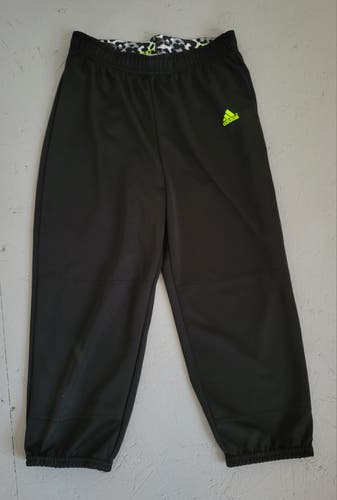 Black Adidas Girls Softball Pants, Youth, Used