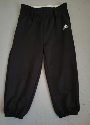Black Adidas Baseball/Softball Pants, Youth XS, Used