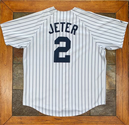 Derek Jeter White New XXL Majestic Jersey