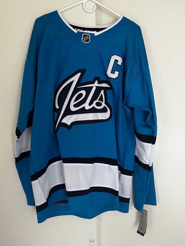 Youth Fanatics Branded Blue Winnipeg Jets Home Replica Blank Jersey Size: Large