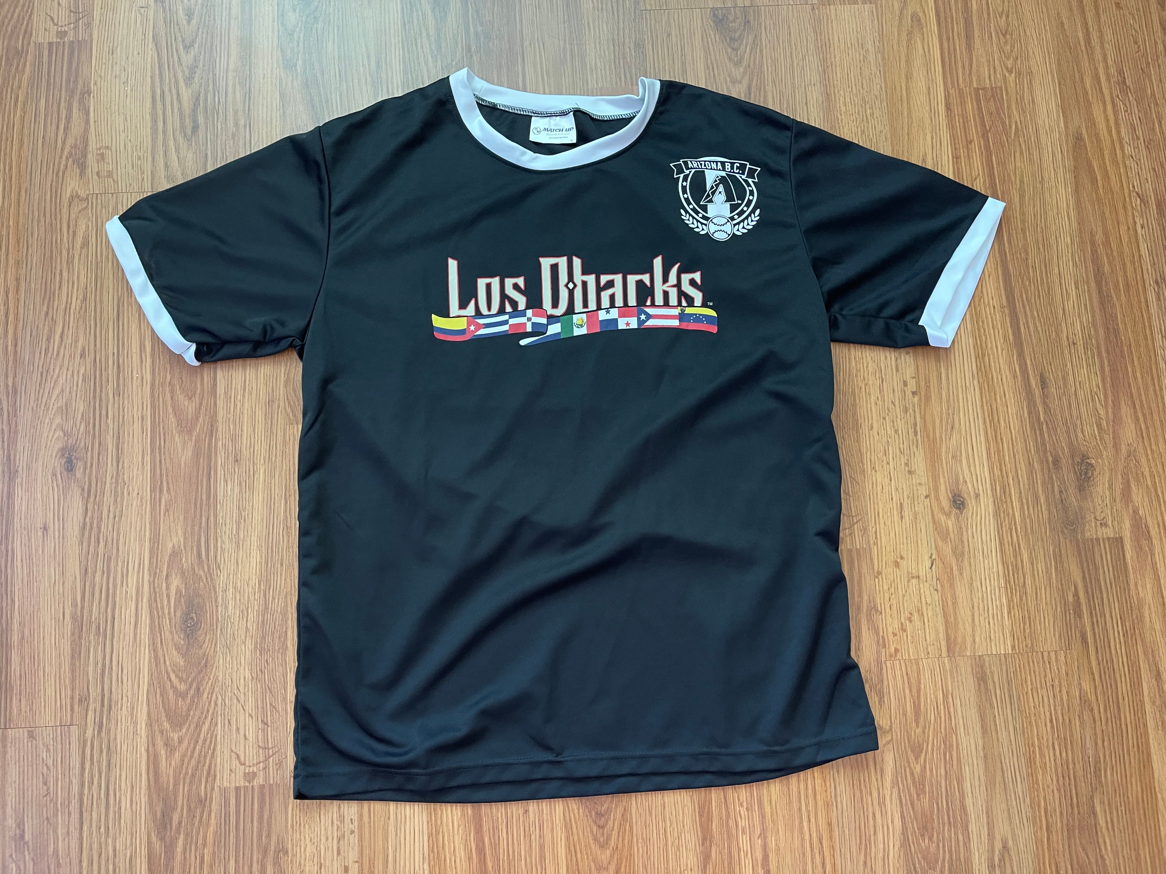 Arizona Diamondbacks Los DBacks MLB SGA Soccer Style Baseball Jersey XL