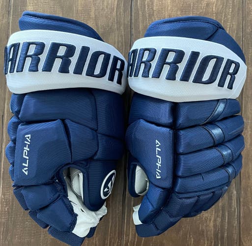 Brand New Navy Warrior Alpha DX Pro Stock Gloves Colorado Avalanche Team Issue 13”