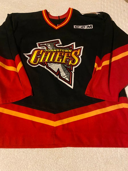 Game worn Johnstown Chiefs jersey : r/hockeyjerseys