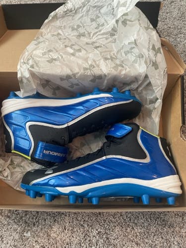 New Under Armour Men's Molded Football Cleats High Top - UA Team Fierce Com MC- Size 14